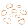 54Pcs 9 Styles Iron D Rings IFIN-BT0001-10-2