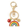 Teachers' Day Rainbow Alloy Enamel Keychains KEYC-TA00024-03-1