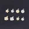 HOBBIESAY 48Pcs 8 Style Rack Plating Brass Charms KK-HY0001-48-4