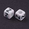Acrylic Horizontal Hole Letter Beads PL37C9308-Z-2