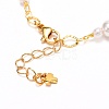 Handmade CCB Plastic Imitation Pearl Beaded Bracelet for Girl Women BJEW-JB06734-5