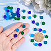  48Pcs 4 Colors Frosted Glass Beads GLAA-NB0001-60-3