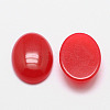 Dyed Oval Natural Jade Cabochons G-K021-25x18mm-07-2