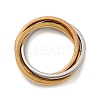 201 Stainless Steel Trinity Interlocking Ring Finger Rings FS-WG6776A-02-1