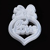 Valentine's Day DIY Heart with Word Love Silicone Molds X-DIY-L021-65-3