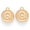Golden Plated Alloy Enamel Charms X-ENAM-S118-06Q-1