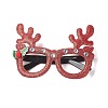 Christmas Plastic & Non-woven Fabric Glitter Glasses Frames LS-AJEW-E053-01E-1