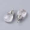 Natural Quartz Crystal Pendants G-K305-D01-P-2