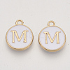 Golden Plated Alloy Charms X-ENAM-S118-01M-1