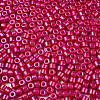 Baking Paint Pearlized Glass Seed Beads SEED-T008-03O-3