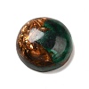 Assembled Synthetic Bronzite and Malachite Cabochons G-I339-08B-2