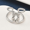 304 Stainless Steel Open Cuff Rings for Women RJEW-A079-04C-P-1