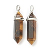 Natural Tiger Eye Pendants G-M378-01P-A26-2