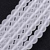 Frosted Glass Bead Strands X-GLAA-G016-6mm-01-1