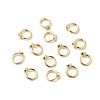 Brass Bead Cap Pendant Bails KK-Z137-02G-02-1