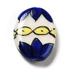 Handmade Printed Porcelain Beads PORC-F005-01F-2