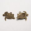 Sea Turtle Tibetan Style Alloy Pendants X-PALLOY-K110-24AB-NR-2