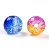 Baking Painted Transparent Crackle Glass Beads DGLA-Q018-8mm-M01-3