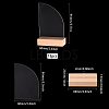 Transparent Acrylic Place Card & Wood Card Holder Set ODIS-WH0038-62-2