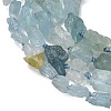 Natural Aquamarine Beads Strands G-L650-B01-01-4