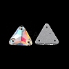 Triangle Shape Sew on Rhinestone GLAA-WH0033-55A-01-2