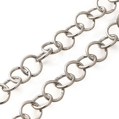 Rack Plating Brass Link Chains CHC-M027-09P-1