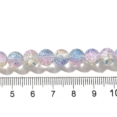 Crackle Glass Beads Strands X1-CCG-C002-8mm-09-1
