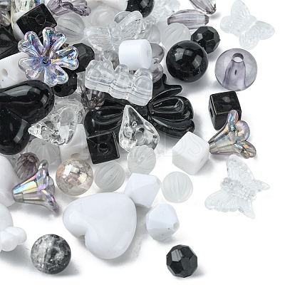 Opaque & Transparent Acrylic Beads MACR-YW0002-01I-1