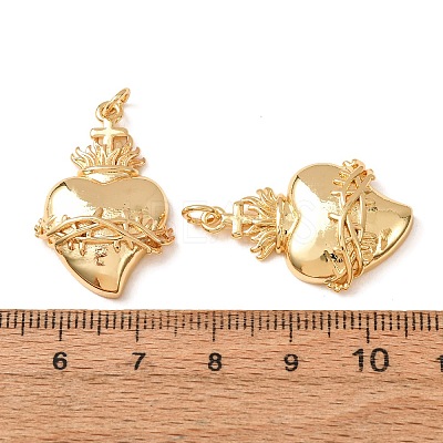 Brass Pendants KK-CBA2F11-15B-G-1