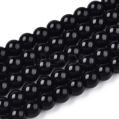 Opaque Solid Color Glass Beads Strands LS-GLAA-T032-P4mm-01-1