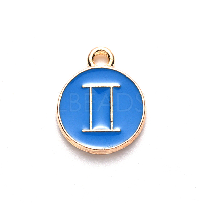 Alloy Enamel Pendants ENAM-S124-01A-02I-1