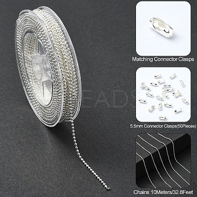 1 Roll Iron Ball Bead Chains CH-YW0002-04S-1
