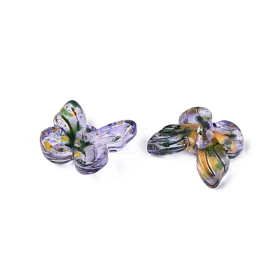 Picasso Transparent Glass Beads SEED-N012-06D-1