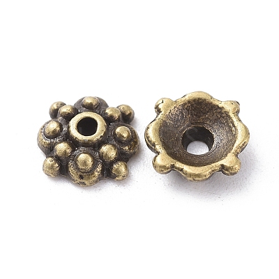 Tibetan Style Alloy Caps LS-MLF0664Y-1