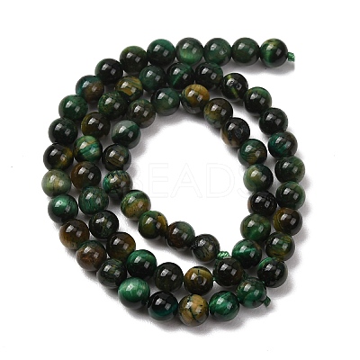 Grade AB Natural Tiger Eye Beads Strands G-B133-A02-6MM-02-1