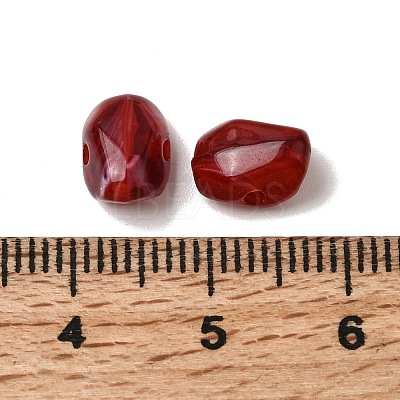 Opaque Acrylic Imitation Gemstone Beads OACR-G061-04G-1