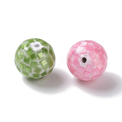 Colorful Craft Shell Half Drilled Beads BSHE-D001-01B-1