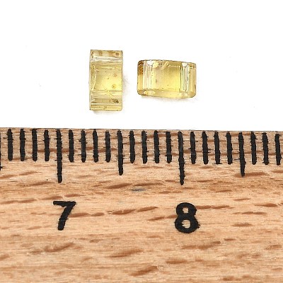 2-Hole Transparent Glass Seed Beads SEED-S023-30B-24-1