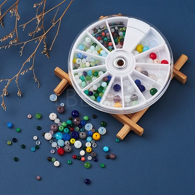 3 Style Faceted Glass Beads Strands GLAA-YW0001-27-1