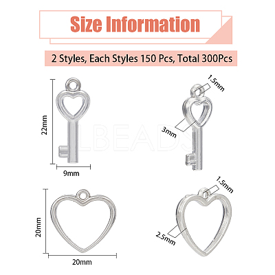300Pcs 2 Style CCB Plastic Charms CCB-DC0001-03-1