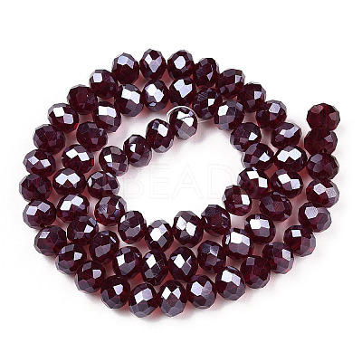 Electroplate Glass Beads Strands EGLA-A034-T3mm-A28-1