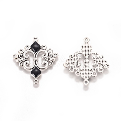 Alloy Enamel Chandelier Component Links X-ENAM-EA9734Y-1-1