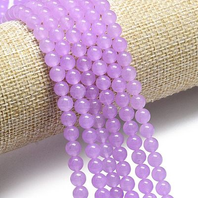 Natural Malaysia Jade Beads Strands G-L645-C01-6mm-08-1