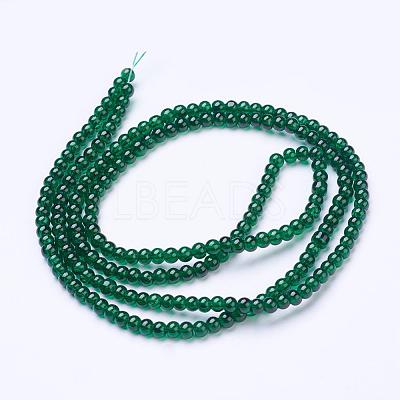 Spray Painted Crackle Glass Beads Strands CCG-Q001-4mm-17-1