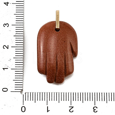 Synthetic Goldstone Carved Pendants GG-CBA5963-01F-NH-1