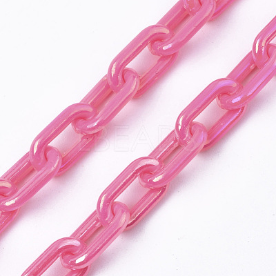 Acrylic Opaque Cable Chains PACR-N009-002F-1