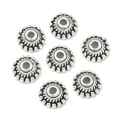 Tibetan Style Alloy Bead Caps X-LF1235Y-NF-1