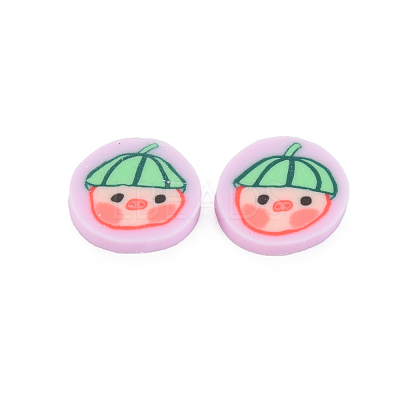 Handmade Polymer Clay Cabochons CLAY-N006-130-1