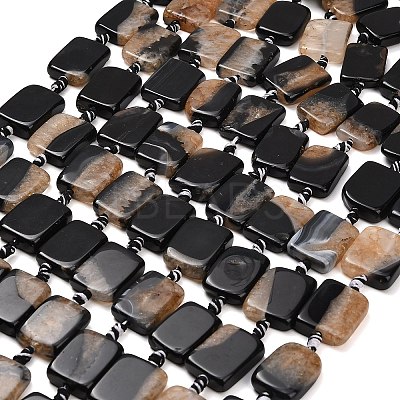 Natural Agate Beads Strands G-A321-A01-01A-1