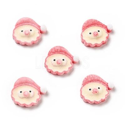 Christmas Opaque Resin Cabochons RESI-G042-C02-1